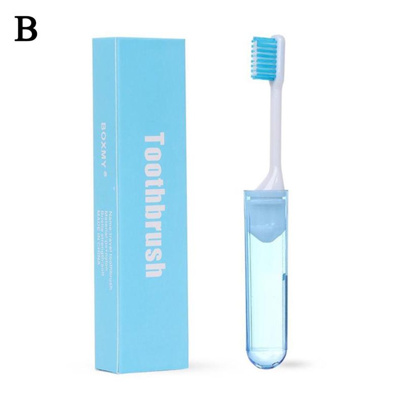 Home travel folding toothbrush, non-disposable portable mini soft bristle toothbrush wholesale